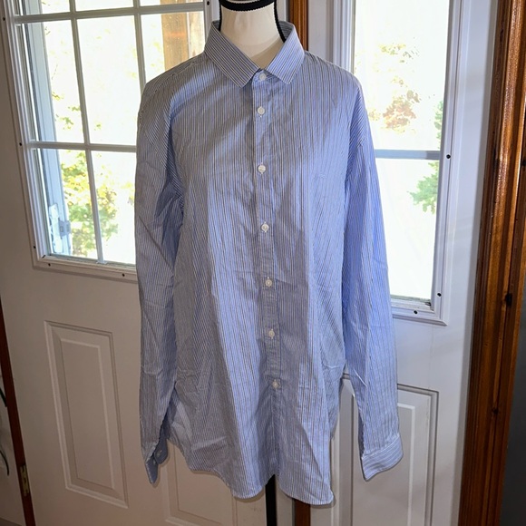 Lacoste Striped Button Up Dress Shirt - Picture 1 of 8